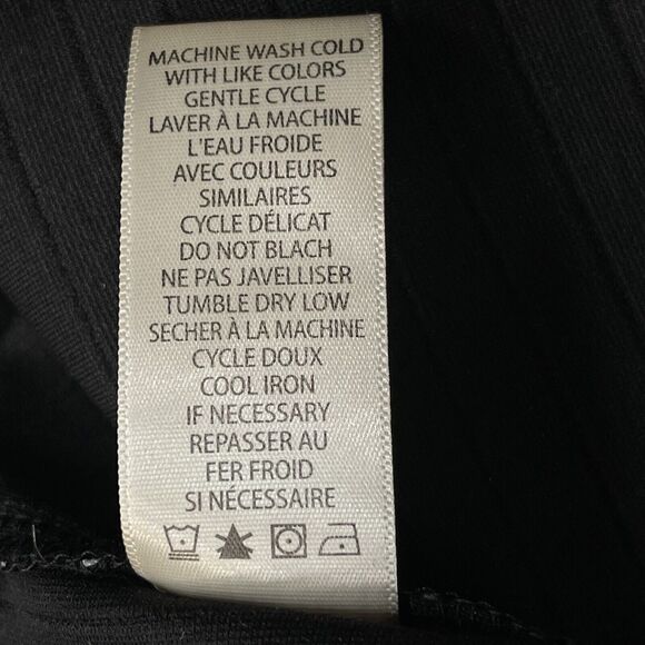 Max Studio Small Pencil Skirt Striped Knee Length Stretch Elastic Waist Black - Picture 5 of 5